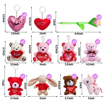 JOYIN 21 Pack Mini Plush Toys for Kids Valentine's Day