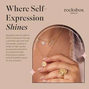 Rocksbox Joni Statement Chain Necklace in Gold - Chunky Chain Necklace for Women - 14k Gold Plating - Premium Quality Jewelry - 17" with Extender