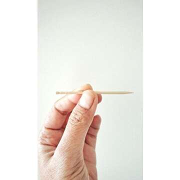Diamond Specialty Toothpicks Long L'Elegance, 250 Count Vial Long Wooden Toothpicks for Appetizers, Cocktails, Teeth, Crafts (Thr?? ?ack)