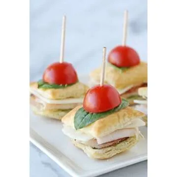 Diamond Specialty Toothpicks Long L'Elegance, 250 Count Vial Long Wooden Toothpicks for Appetizers, Cocktails, Teeth, Crafts (Thr?? ?ack)