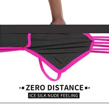 JEERLEEP Men's Pink Sexy Thongs G-Strings Underwear