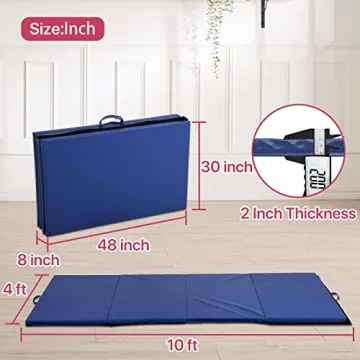 Portable Extra Thick Gymnastics Mat for Safe Workouts