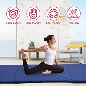 Portable Extra Thick Gymnastics Mat for Safe Workouts