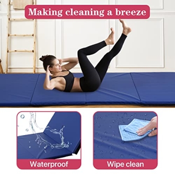 Portable Extra Thick Gymnastics Mat for Safe Workouts