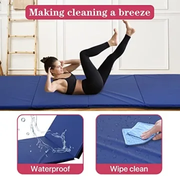 Portable Extra Thick Gymnastics Mat for Safe Workouts