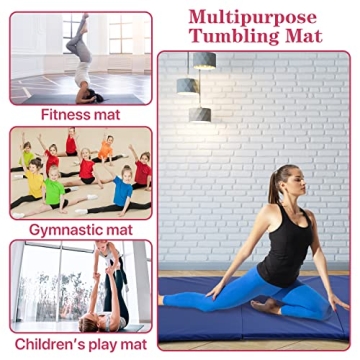 Portable Extra Thick Gymnastics Mat for Safe Workouts