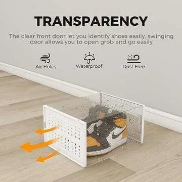 Pinkpum XXL Shoe Organizer Storage Boxes - 12 Pack