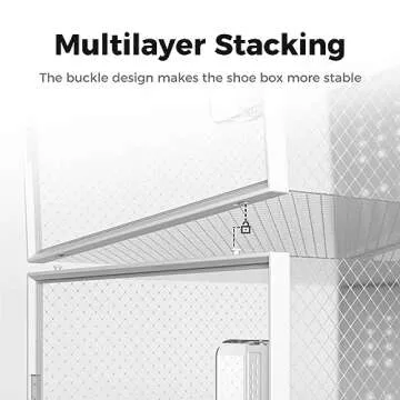 Pinkpum XXL Shoe Organizer Storage Boxes - 12 Pack