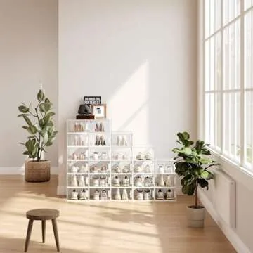 Pinkpum XXL Shoe Organizer Storage Boxes - 12 Pack