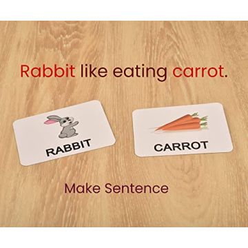 BOHS English Literacy Wiz Fun Game - Upper Case Sight Words - 60 Flash Cards - Preschool Language Learning Educational Toys