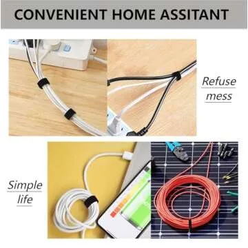 BSELEYY Reusable Cable Ties for Optimal Organization
