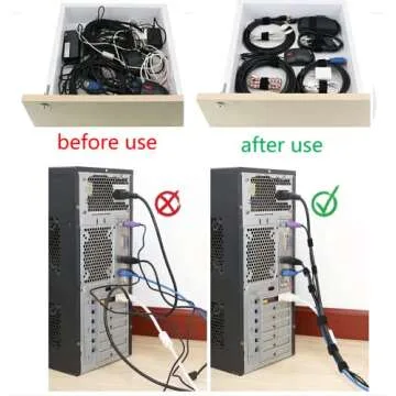 BSELEYY Reusable Cable Ties for Optimal Organization