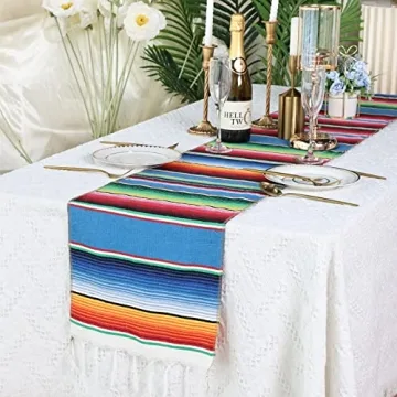 Habbi Mexican Table Runner 4 Pack for Fiesta Events