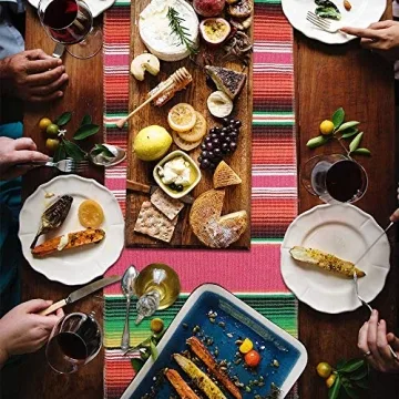 Habbi Mexican Table Runner 4 Pack for Fiesta Events