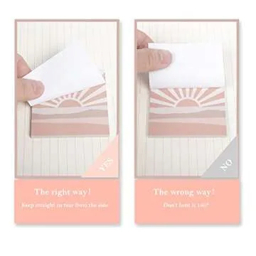 ECam 9 Pads Boho Sticky Notes for Creative Notes and Crafts