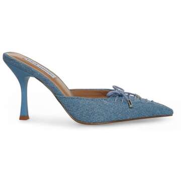 Stylish Steve Madden Women's Brianne Pump in Denim Fabric