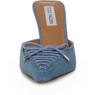 Stylish Steve Madden Women's Brianne Pump in Denim Fabric