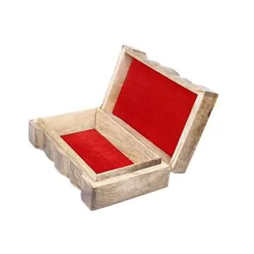 Father's Day Gifts Wooden Tree of Life Jewelry Storage Box Holder | Tarot Card Trinket Keepsake Wooden Storage Box Perfect Gifts for Women 8 X 5Inch