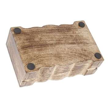 Father's Day Gifts Wooden Tree of Life Jewelry Storage Box Holder | Tarot Card Trinket Keepsake Wooden Storage Box Perfect Gifts for Women 8 X 5Inch