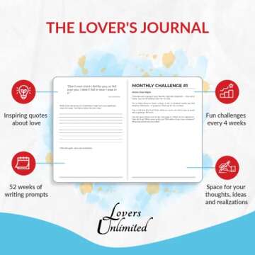 The Lovers Journal - Couples' Relationship Journal with Prompts
