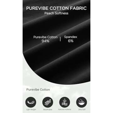 ODODOS Cargo Jogger Pants for Women Purevibe Cotton Mid Waist Track Cuff Lounge Sweatpant with Pockets-25 Inseam, Black, Small