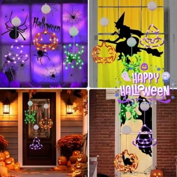 Halloween Decorations 3 Pack with Battery Operated Lights