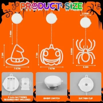 Halloween Decorations 3 Pack with Battery Operated Lights