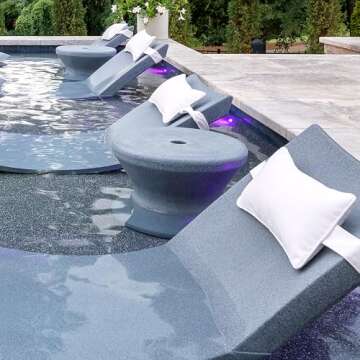 Stylish Ledge Lounger In-Pool Side Table for Relaxing Days