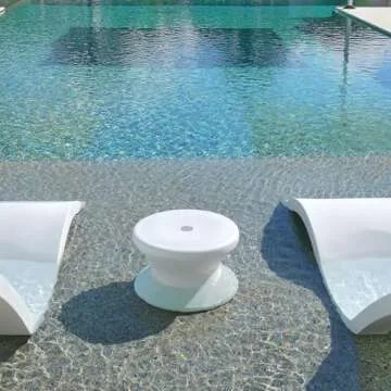 Ledge Lounger In-Pool Side Table with Umbrella Hole