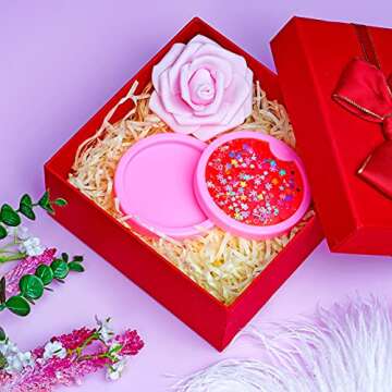 Jmkcoz 6 Pcs Silicone Car Coasters Mold Keychain Pendant Mold DIY Round Cup Coaster Molds Epoxy Resin Casting Mold for Crafts Homemade Coaster, Drink Coasters, Cup Mats, Home Decoration