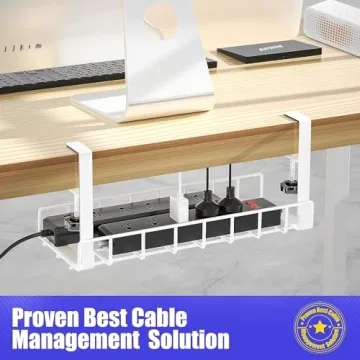Xpatee Under Desk Cable Management Tray for Wire Organization