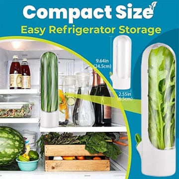 Fresh Herb Keeper for Refrigerator, Preserve Greens Longer