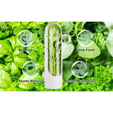 Fresh Herb Keeper for Refrigerator, Preserve Greens Longer