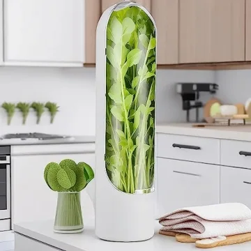 Fresh Herb Keeper for Refrigerator, Preserve Greens Longer