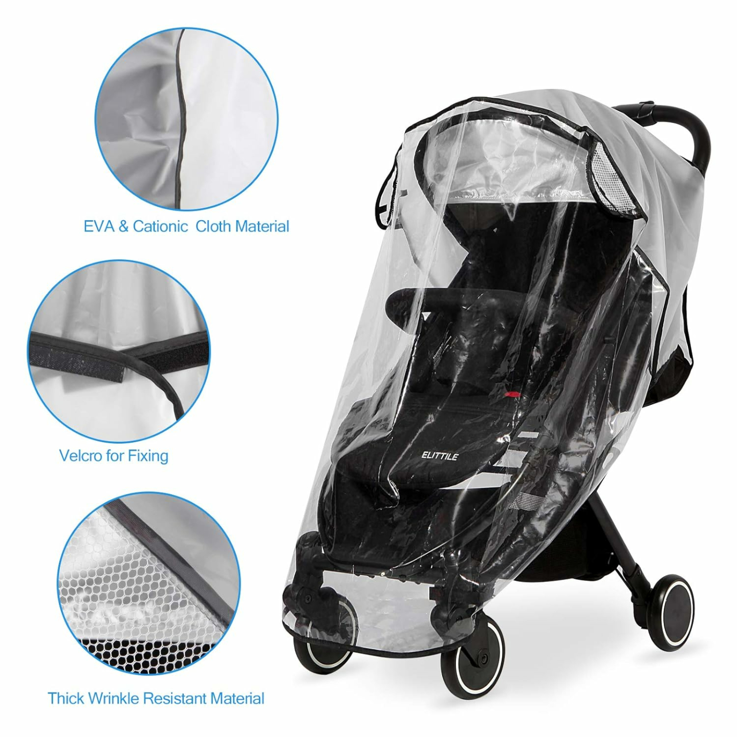 Universal Baby Stroller Rain Cover - Waterproof Protection
