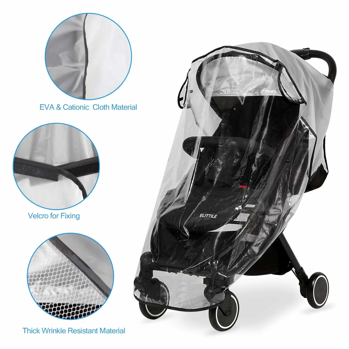 Universal Baby Stroller Rain Cover - Waterproof Protection