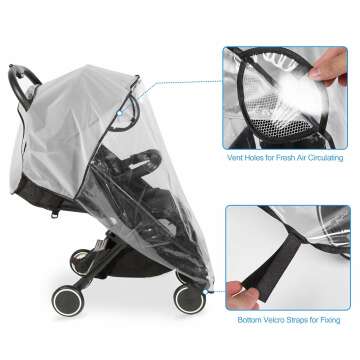 Universal Baby Stroller Rain Cover - Waterproof Protection