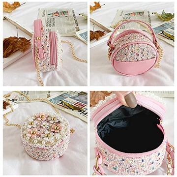 Forwe Mini Round Purse - Cute Toddler Handbag for Girls
