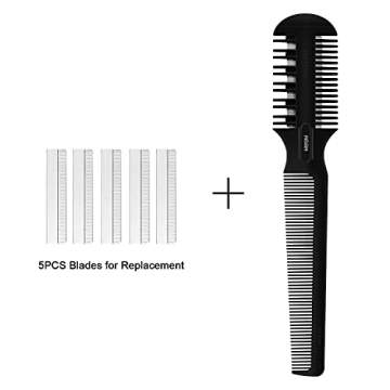 Double Edge Razor Hair Cutting Comb with Spare Blades