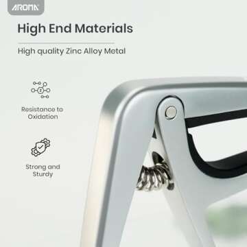 Aroma Professional Guitar Capo for 6 Strings Acoustic Electric