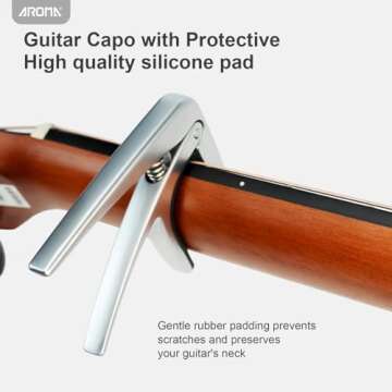 Aroma Professional Guitar Capo for 6 Strings Acoustic Electric