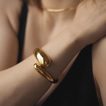 Shop GREICHFAN Gold Chunky Bracelet for Women