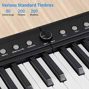 88-Key Digital Piano for Beginners with Bluetooth and Accessories