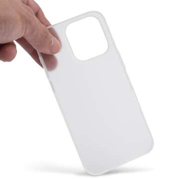 totallee Thin iPhone 16 Pro Case, Thinnest Cover Ultra Slim Minimal - for Apple iPhone 16 Pro (2024) (Frosted Clear)