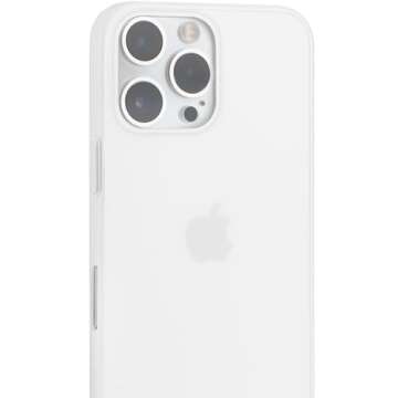 totallee Thin iPhone 16 Pro Case, Thinnest Cover Ultra Slim Minimal - for Apple iPhone 16 Pro (2024) (Frosted Clear)