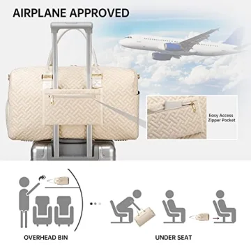 Stylish Duffle Bag for Travel with Shoe Compartment