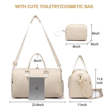 Stylish Duffle Bag for Travel with Shoe Compartment