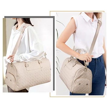 Stylish Duffle Bag for Travel with Shoe Compartment