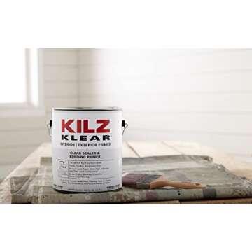 KILZ Klear Primer, Interior/Exterior, Clear, 1 Gallon