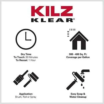 KILZ Klear Primer - Versatile Clear Sealing Primer for All